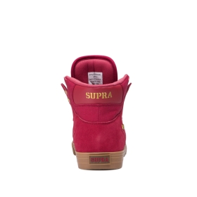 Supra VAIDER Høye Sneakers Dame Rosa/Gull | NO-16526